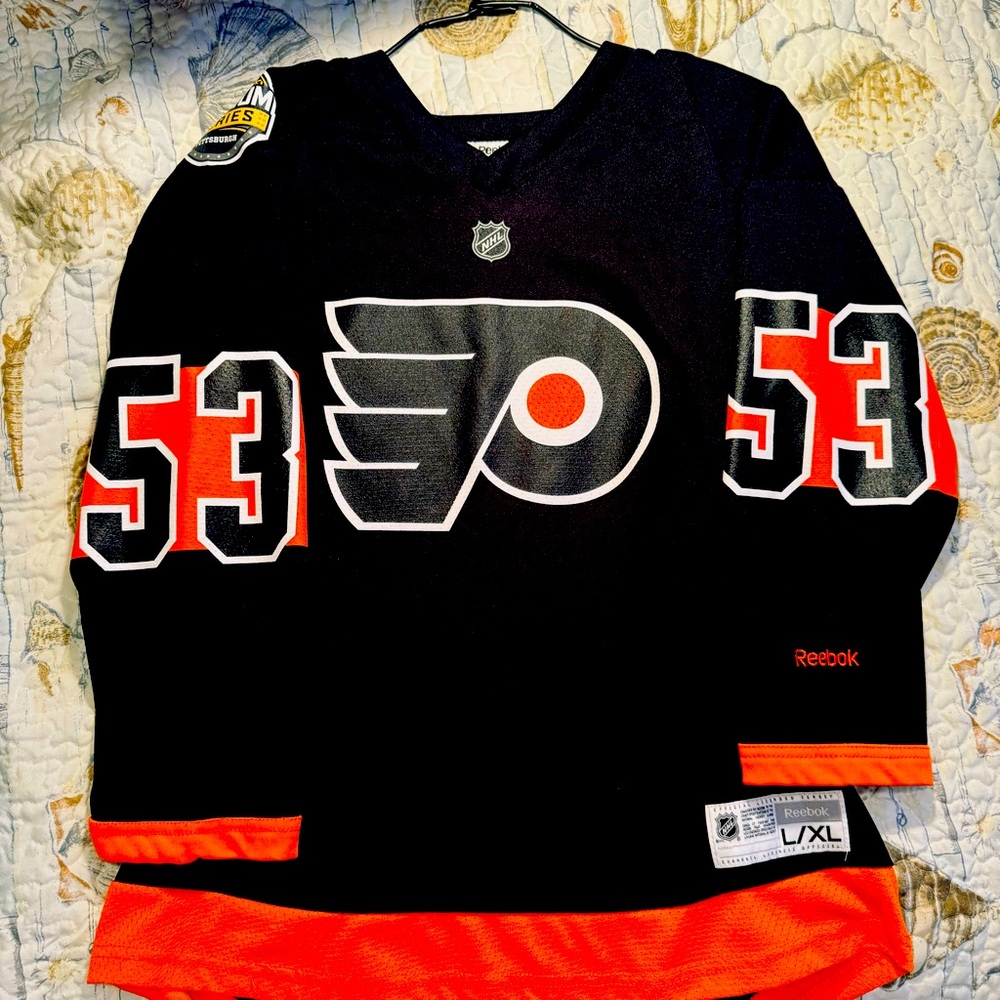 Reebok Philadelphia Flyers 2017 Stadium Series Jersey Shayne Gostisbehere YouthL